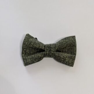 Green Chambray - Pet Bow Tie