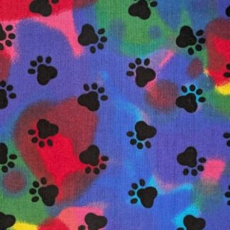 Multi-Color Paws - Bow Tie