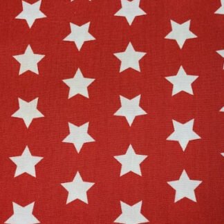 White Stars on Red - Pet Bow Tie