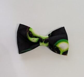 Aliens on Black -Pet Bow Tie