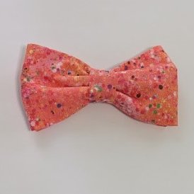 Orange Confetti - Pet Bow Tie