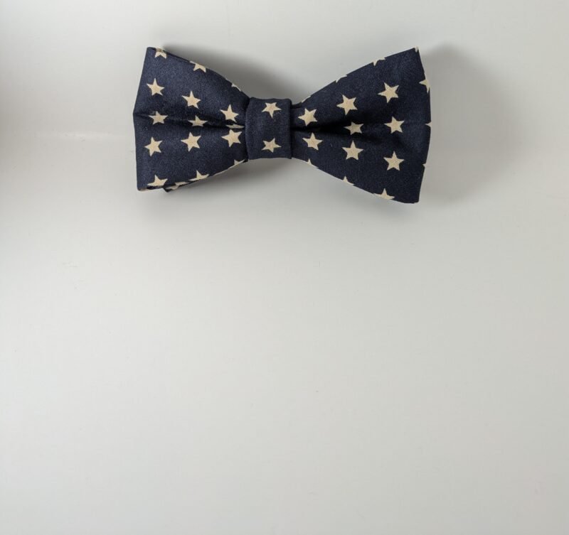 Ecru Stars on Navy Blue