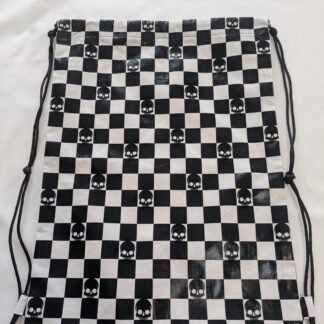 Skulls on Checkerboard