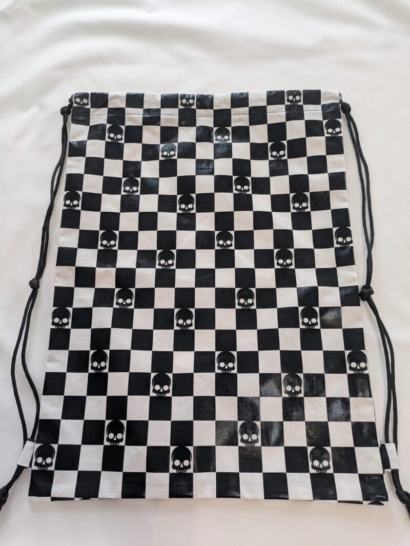 Skulls on Checkerboard