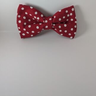 Red with white polka dots