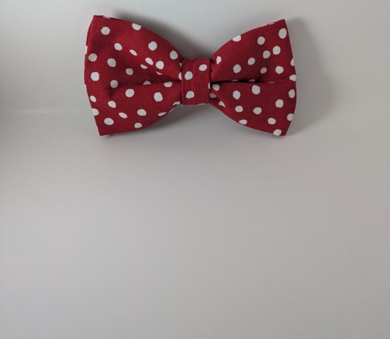 Red with white polka dots